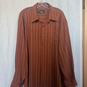 Men's Rust Striped Shirt